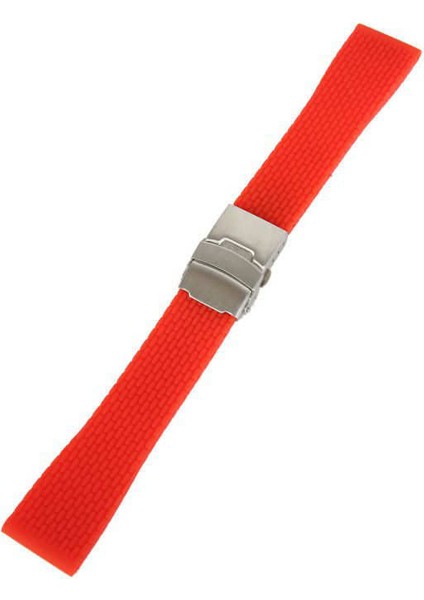 Kırmızı Kalite Kauçuk Silikon Saat Kordonu 20MM Slikon Kayiş 2 fırsatları