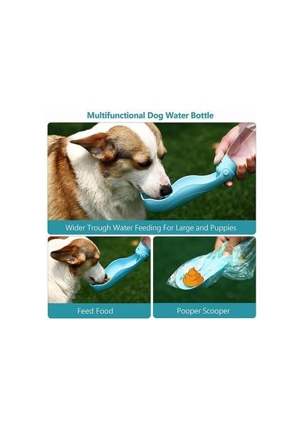 Köpek Su Şişesi Taşınabilir Katlanabilir Köpek Su Dağıtıcısı Açık Yürüyüş, Yürüyüş ve Seyahat Çok Işlevli Hafif | Köpek Besleme (Yurt Dışından)