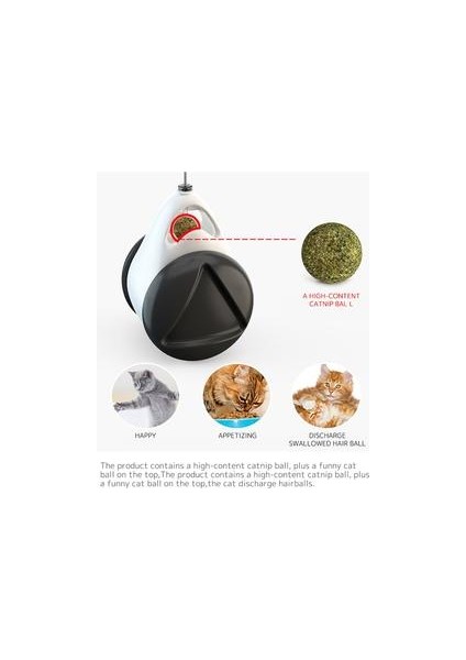 Interaktif Pet Köpek Kedi Oyuncak Tumbler Catnip Alaylı Değnek Topu Dönen Tekerlekler Kediler Köpekler Için Eğlence Iq Iyileştirme | Kedi Oyuncakları (Yurt Dışından)