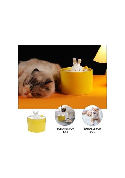 Seramik Su Dağıtıcısı USB Şarj Içme Çeşmesi Pet Içme Cihazı | Kedi Besleme ve sulama Malzemeleri (Yurt Dışından) modelleri