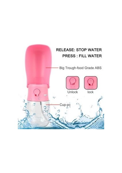 Katlanabilir Kabak Şişe Kase Drinker 280 ml / 10 Oz Açık Yürüyüş Seyahat Içecek Kupası Karbon Filtre Pet Su Dağıtıcı Besleyici | Köpek Besleme (Yurt Dışından) modelleri