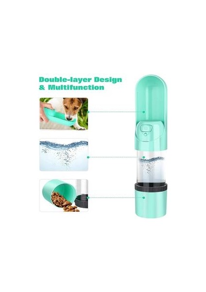 Taşınabilir Pet Köpek Su Şişesi Küçük Orta Büyük Köpekler Için 300 ml Içme Kase Besleme Su Dağıtıcı Köpekler Açık Şişeler | (Yurt Dışından)