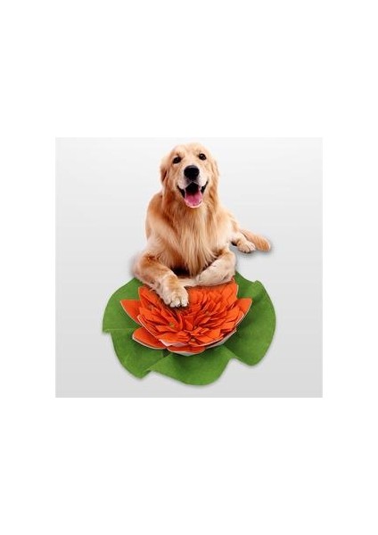 Yeni Köpek Snuffle Mat Lotus Şekli Koklama Ped Battaniye Iq Yiyecek Arama Becerileri Eğitim Yavaş Besleyici Gıda Besleme Mat Bulmaca Oyuncak | (Yurt Dışından)