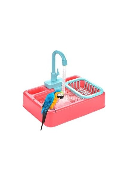 Kuş Besleyici Otomatik Papağan Küvet Yüzme Havuzu Musluk Papağan Banyo Duş Su Dağıtıcı Kuş Kafesi Banyo Papağan Oyuncaklar | Kuş Oyuncakları (Yurt Dışından) fırsatları