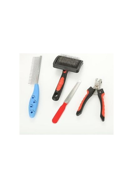 Pet Malzemeleri Aksesuarları 4 / Adet Pet Bakım Tarak Pet Ürünleri Saç Fırçası Tırnak Clippers Slicker Masaj Aracı Köpek Malzemeleri | Köpek Tarakları (Yurt Dışından) fiyatları