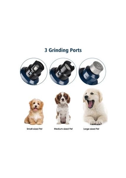 Pet Tırnak Öğütücü Köpek Tırnak Makası Ağrısız Şarj Edilebilir USB Elektrikli Kedi Köpek Paws Tırnak Kesici Bakım Düzeltici Aracı | Köpek Tırnak Makası (Mavi) (Yurt Dışından) modelleri