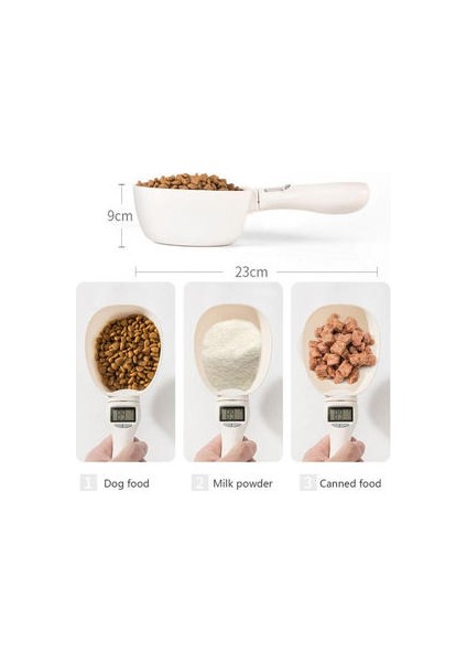 Pet Gıda Ölçekli Kupası Köpek Kedi Besleme Kase Kaşık Mutfak Taşınabilir Pet Scoop LED Ekran ile Gıda Ölçme Için | Köpek Besleme (Yurt Dışından) fiyatları