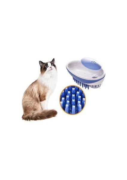 Pet Banyo Fırça Köpek Duş Masaj Tarak Temizleme Şampuan Fırçası (Mavi) (Yurt Dışından)