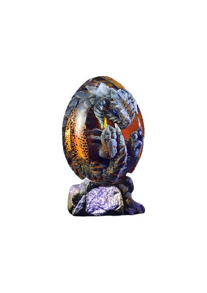 Drogon Yumurta Kristal Şeffaf Reçine Dragon Yumurta, 1 Adet (Yurt Dışından)