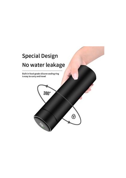 Akıllı Su Şişesi Paslanmaz Çelik Termos Fincan Kahve Çay Kupalar LCD Sıcaklık Ekran Sızdırmaz Spor Vakum Şişeler 500 ml | Su Şişeleri (Yurt Dışından) fırsatları
