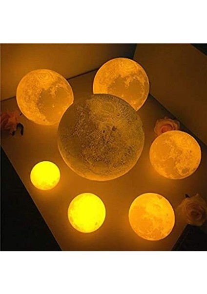 Pilli 3D Standlı Ay Gece Lambası Moon Lamp fiyatları