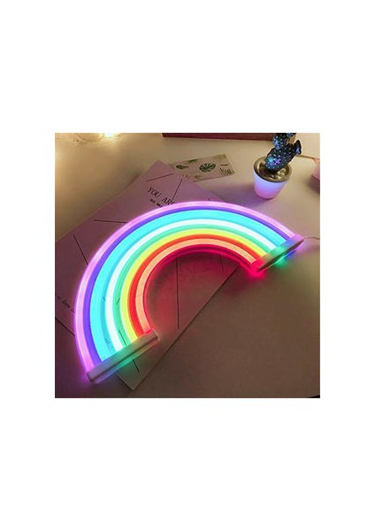 LED Gece Lambası Gökkuşağı Neon Işareti Lambası Odası Dekor Için (Yurt Dışından)