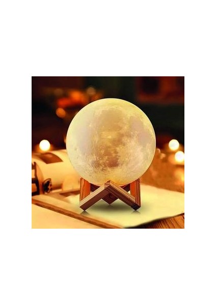 Dokunmatik Ay Işık Lambası - 15 cm (Yurt Dışından)
