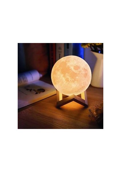 Dokunmatik Ay Işık Lambası - 15 cm (Yurt Dışından)