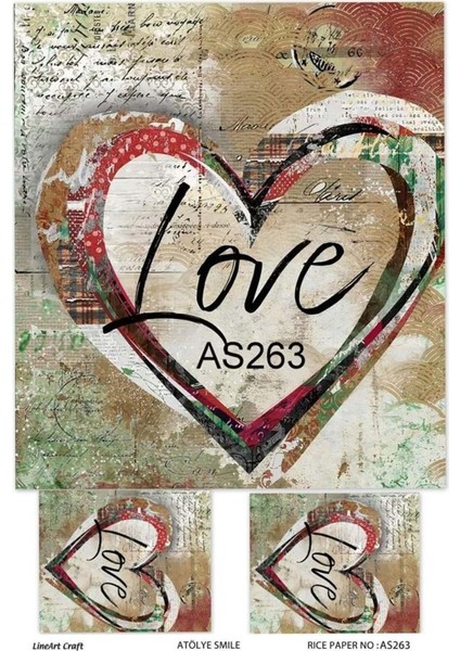 Atölye Smile AS263 Pirinç Dekopaj 30X42