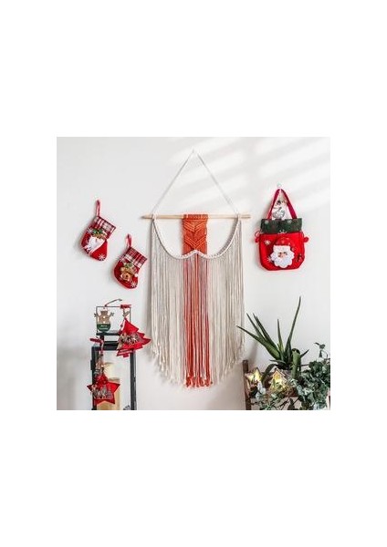 100X5 cm Makrome Dokuma Goblen Duvar Asılı Halı Bohemian Püsküller Chic Oturma Odası Başucu Porch Ev Noel Düğün Süs | Dekoratif Gobiyeller (Yurt Dışından) fırsatları
