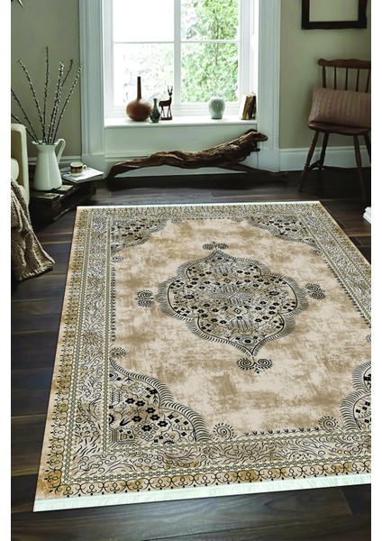 Dijital Baskılı Kaymaz Taban Yıkanabilir Modern Salon Halısı Mutfak Halısı ve Yolluk NH-SD-482