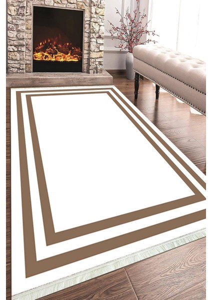 Baskılı Modern Desenli Kaymaz Tabanlı Yıkanabilir Şık Salon Halısı Mutfak Halısı ve Yolluk NH-HT-533