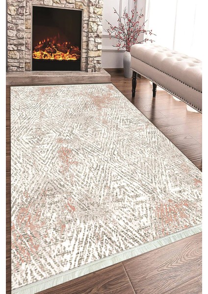 Baskılı Modern Desenli Kaymaz Tabanlı Yıkanabilir Şık Salon Halısı Mutfak Halısı ve Yolluk NH-HT-441