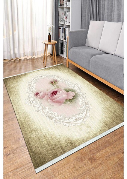 Dijital Baskılı Yıkanabilir Kaymaz Taban Salon Halısı Mutfak Halısı ve Koridor Halısı NH-HS-516