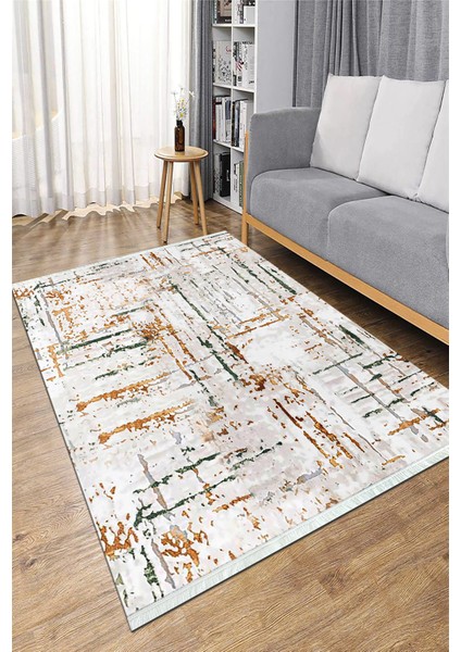 Dijital Baskılı Yıkanabilir Kaymaz Taban Salon Halısı Mutfak Halısı ve Koridor Halısı NH-HS-338