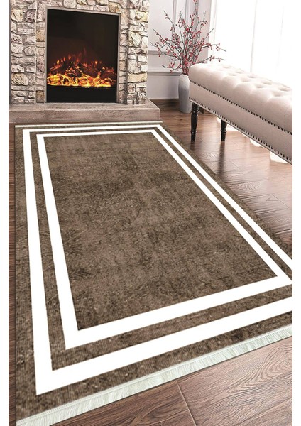 Baskılı Modern Desenli Kaymaz Tabanlı Yıkanabilir Şık Salon Halısı Mutfak Halısı ve Yolluk NH-HT-576