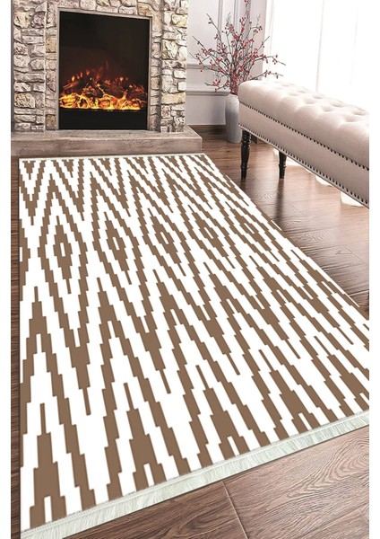 Dijital Baskılı Dekoratif Kaymaz Taban Yıkanabilir Salon Halısı Mutfak Halısı ve Yolluk NH-HT-790