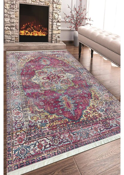 Dijital Baskılı Dekoratif Kaymaz Taban Yıkanabilir Salon Halısı Mutfak Halısı ve Yolluk NH-HT-752