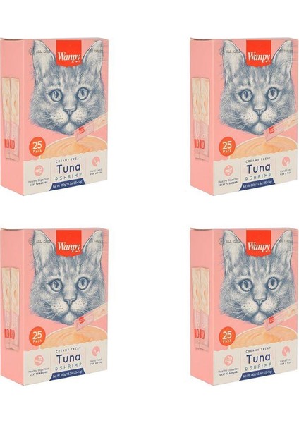 Ton Balığı & Karidesli Sıvı Kedi Ödülü 25X14 gr x 4 Adet