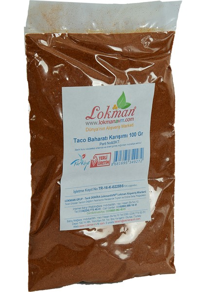 Taco Baharatı Karışımı 100 gr