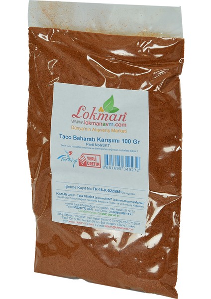 Taco Baharatı Karışımı 100 gr