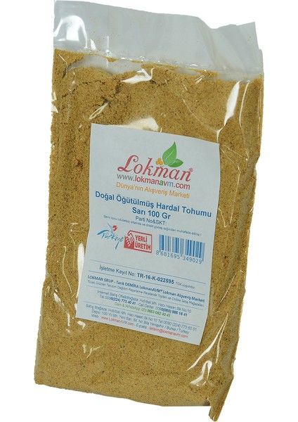 Hardal Tohumu Öğütülmüş Sarı 100 gr