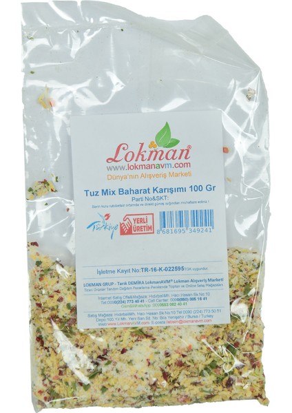 Tuz Mix Baharat Karışımı 100 gr