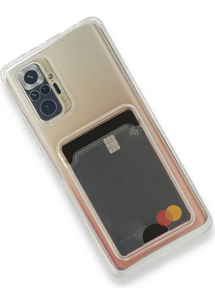 Xiaomi Redmi Note 11 Pro Kılıf Silikon Şeffaf Kredi Kartlık Bölme Tpu Antişok Dört Köşe Darbe Koruma fırsatları