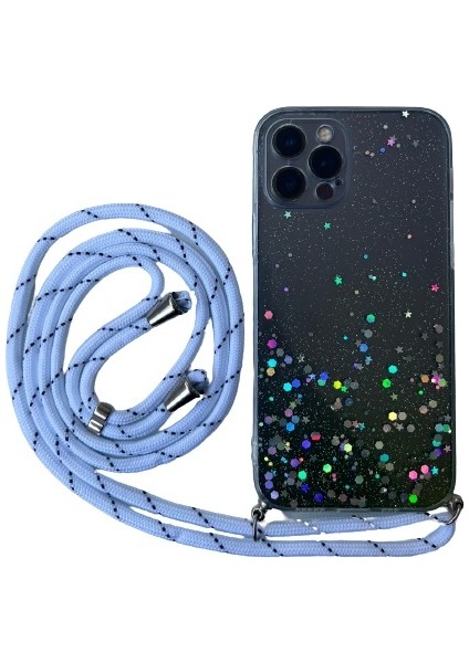 Xiaomi Redmi Note 9s Kılıf Simli Boyuna Asmalı Ipli Kamera Korumalı Kapak