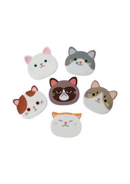 Kedi Kupası Mat Silikon Kauçuk Coaster Şarap, Cam, Çay En Iyi Eve Yükleme Içecek, Içecek, Bira Ev Evi Mutfak Dekoru | Mats pedler (Yurt Dışından)