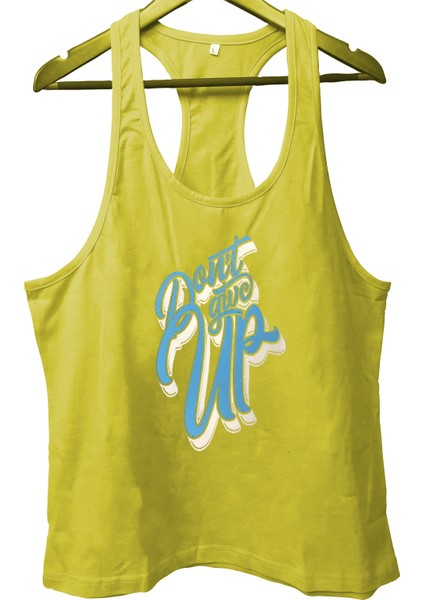 Top Glory Dontgiveup Fitness Gym Tank Top Sporcu Atleti