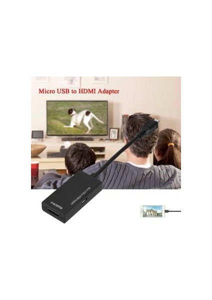 Mikro USB HDMI Uyumlu Kablo Mikro USB 2.0 Erkek HDMI Uyumlu Kadın Adaptör Dönüştürücü Samsung Htc Lg Android Için (Yurt Dışından)