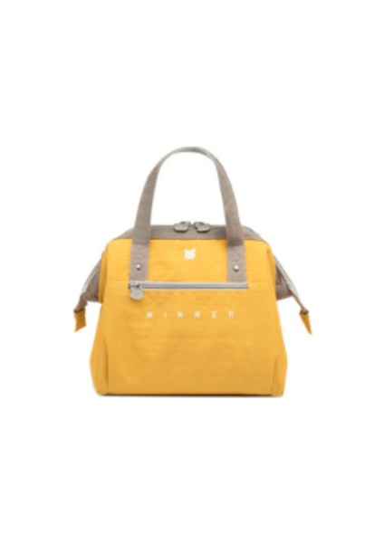 Termal Yalıtımlı Öğle Yemeği Kutusu Tote Soğutucu Bento Kılıfı Konteyner Okul Gıda Saklama Çantası (Sarı)