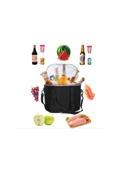 Büyük Kapasiteli Yalıtımlı Soğutucu Çanta Taşınabilir Öğle Yemeği Çantası Piknik Gıda Saklama Torbaları Omuz Tote Seyahat Çanta | Soğutucu Çantalar(Yurt Dışından) fiyatları