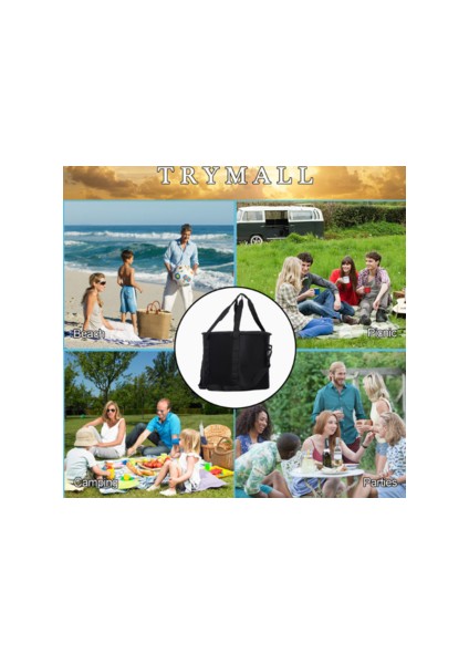 Büyük Kapasiteli Yalıtımlı Soğutucu Çanta Taşınabilir Öğle Yemeği Çantası Piknik Gıda Saklama Torbaları Omuz Tote Seyahat Çanta | Soğutucu Çantalar(Yurt Dışından) modelleri