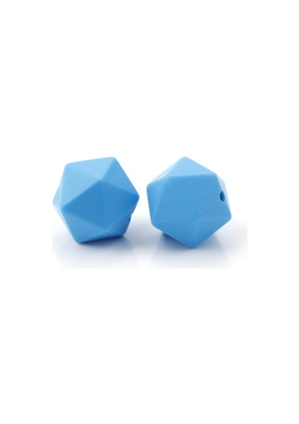 Silikon Icosahedral Edentuce Boncuk Bebek Zenginlik Kolye Bilezik Aksesuarları Bebek Bakımı Emzik Zinciri |diş Boncukları |zincir Çift Silikon Kauçuk Diş Boncuk (5 Parça Bir Set)