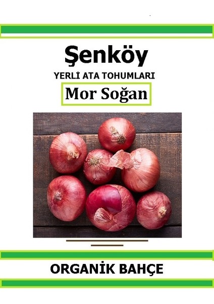 Yerli Erdek Mor Soğan Tohumu Doğal Ata Tohum Pakette 5 gr 1250 Tohum + Hediye Sebze Tohumu