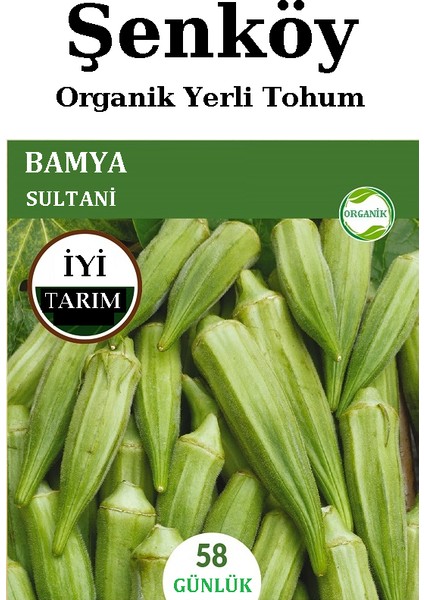 Yerli Bamya Tohumu Doğal Toros Sultani Bamya Tohumu Pakette 10 gr 100 Tohum