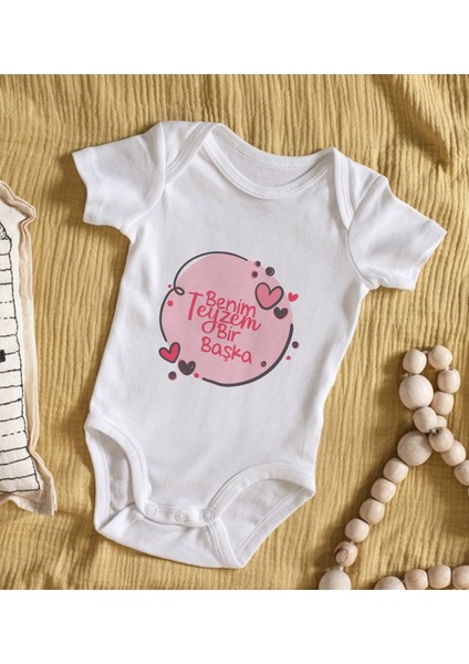Kids Teyzem Bir Başka Tasarımlı Bebek Body Zıbın - Model 1