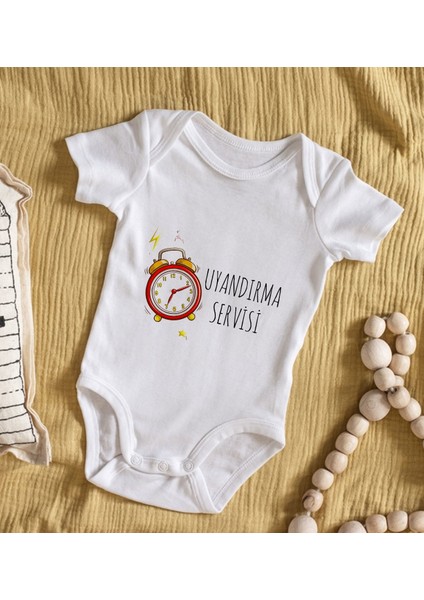 Kids Uyandırma Servisi Tasarımlı Bebek Body Zıbın - Model 1 12-18 Ay
