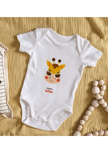 Kids Super Hero Tasarımlı Bebek Body Zıbın - Model 1