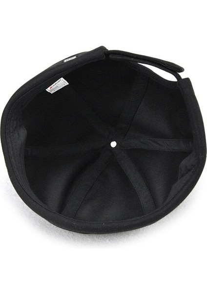 G12788 Demir Mark Street Melon Skullcap Retro Flanşlı Ev Sahibi Şapkası Kalmadan 58 cm Siyah (Yurt Dışından)