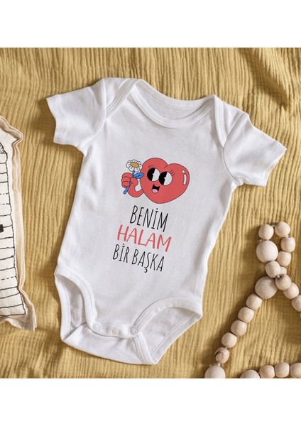Kids Benim Halam Bir Başka Tasarımlı Bebek Body Zıbın - Model 1 9-12 Ay