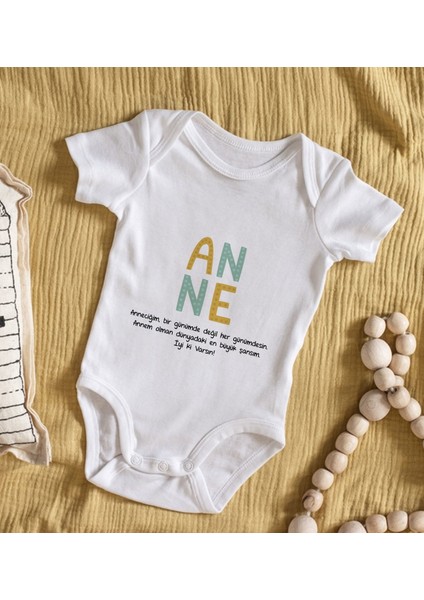 Kids Anne Tasarımlı Bebek Body Zıbın - Model 2